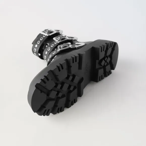 ZARA KIDS STUDDED ANKLE BOOTS