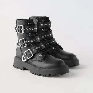 ZARA KIDS STUDDED ANKLE BOOTS