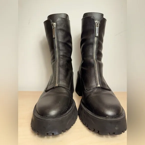 ZARA Lug Sole Ankle Boots