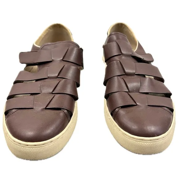 Zara Man Men's Brown Caged Sandals - Size 11