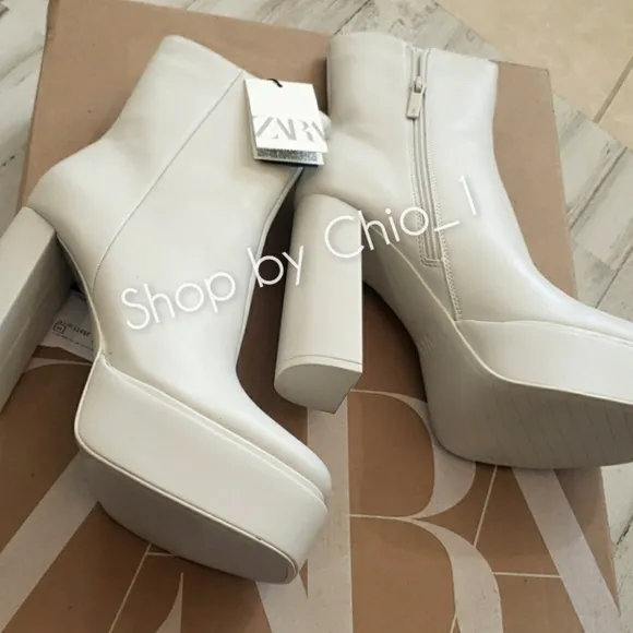 ZARA platform ankle boots  bloggers favorite