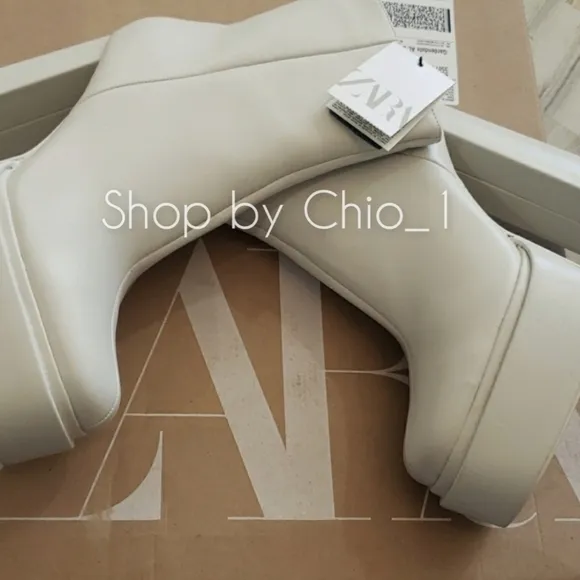 ZARA platform ankle boots  bloggers favorite