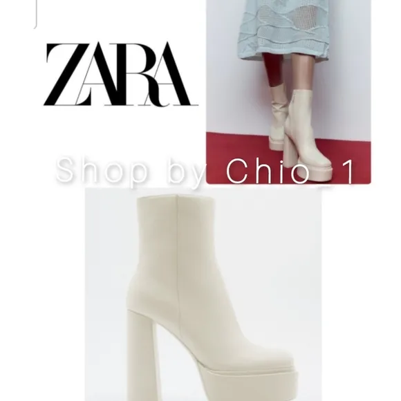 ZARA platform ankle boots  bloggers favorite
