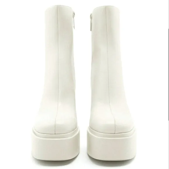 ZARA platform ankle boots  bloggers favorite