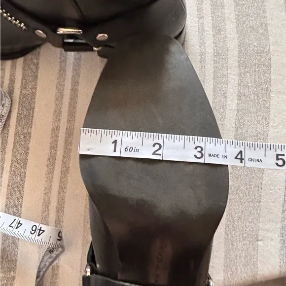 Zara Woman‎ Black Moto Ankle Boots Size 39 (8.5)