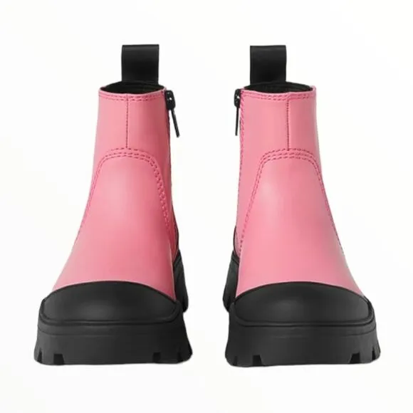 ZARA Kids | Pink | RUBBERIZED ANKLE BOOTS