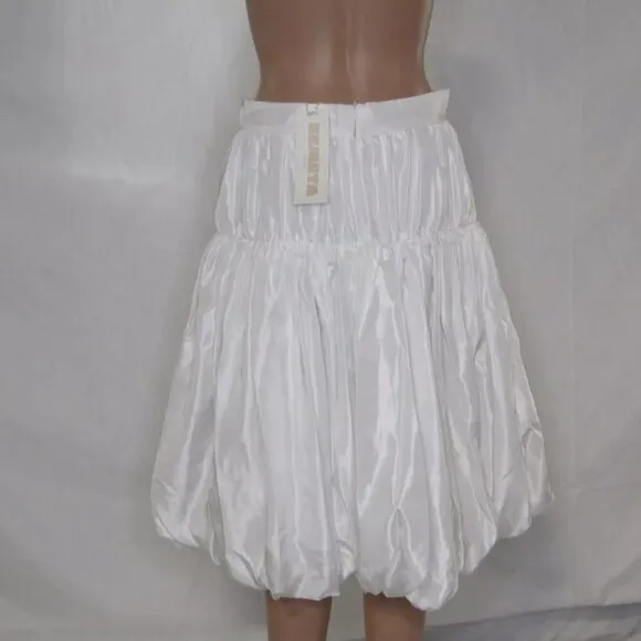 Zemeta Women's Whip Balloon Skirt White Size L