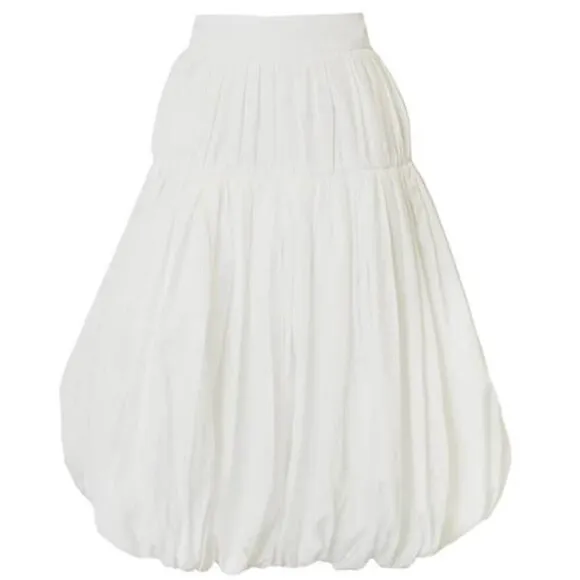 Zemeta Women's Whip Balloon Skirt White Size L