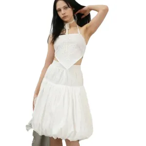 Zemeta Women's Whip Balloon Skirt White Size L