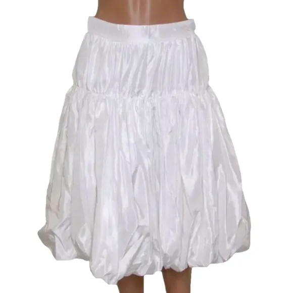 Zemeta Women's Whip Balloon Skirt White Size L